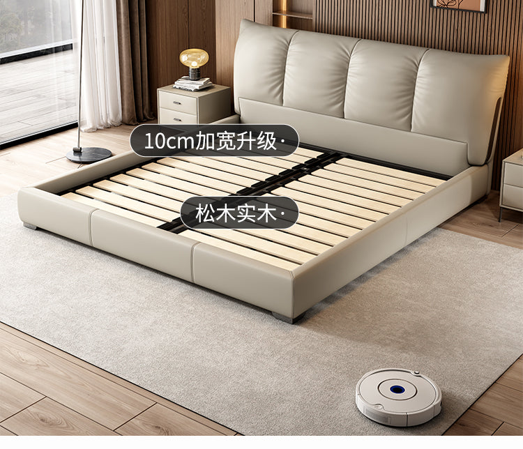 Top-Grain Leather Bed JUJM1313