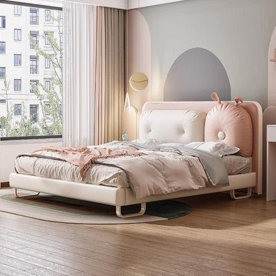 Faux Leather Kid's Bed JUXL118