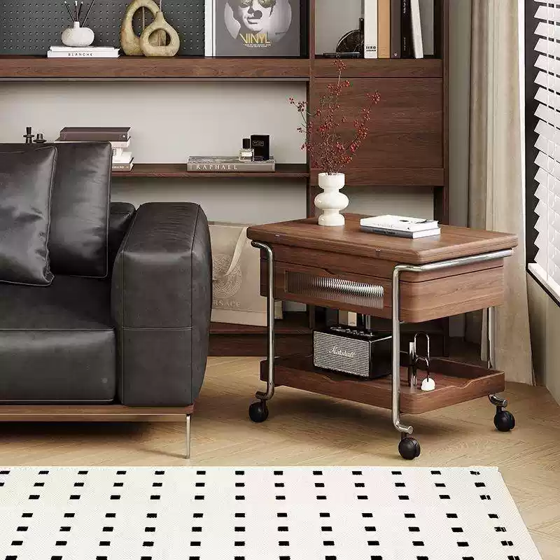 Walnut Flip-Top Side Table JUPYSM