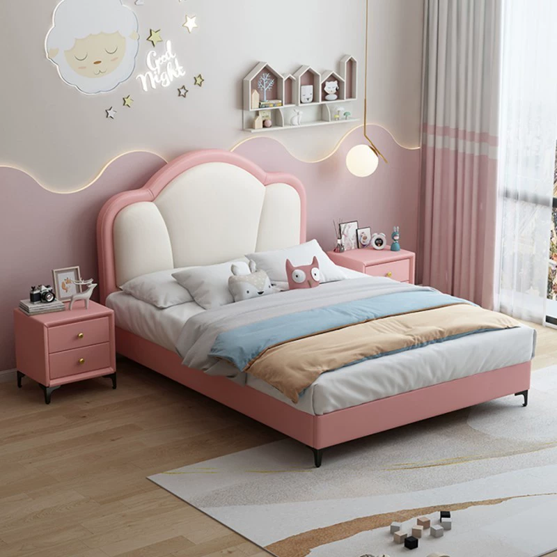 Pink Floating Kids Bed JUXL1066