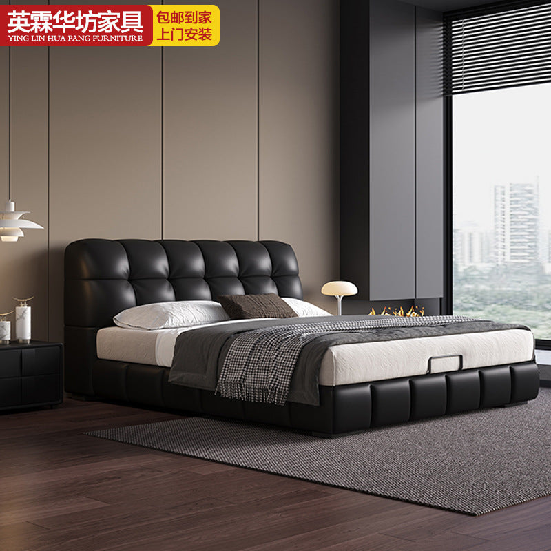 Top-Grain Leather Bed JUXL110