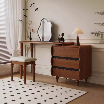 Retro Pine Drawer Vanity Table