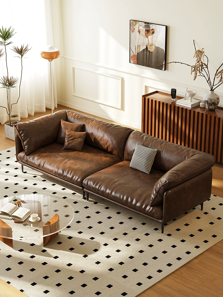 Top-Grain Leather Hug Sofa JUJLSJ