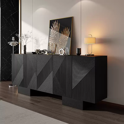 Architectural Wood Storage Sideboard