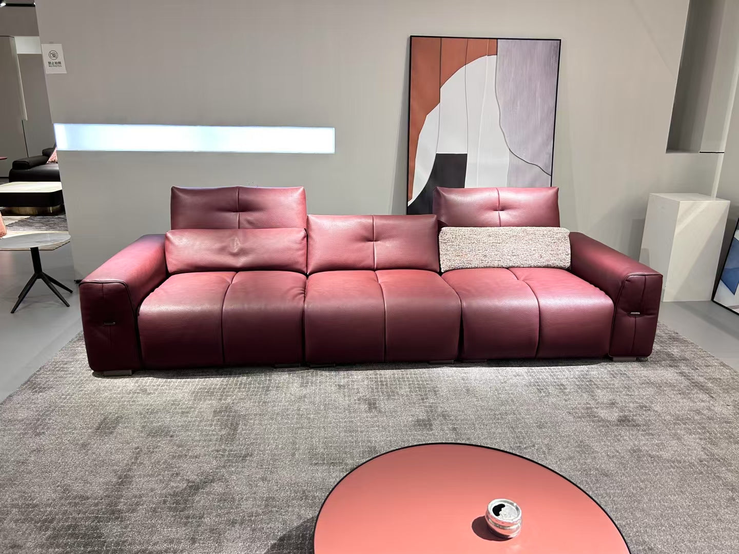 Top-Grain Leather Sofa JUMJ3006