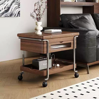 Walnut Flip-Top Side Table JUPYSM