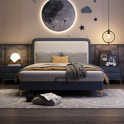 Faux Leather Kid's Bed JUXL278