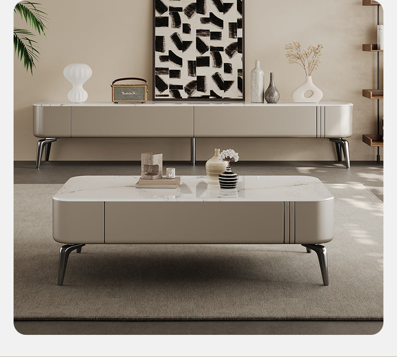 Microcrystalline Stone TV StandCoffee Table