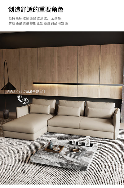 Top-Grain Leather Sofa