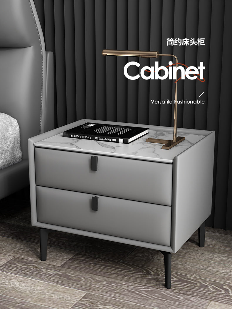 K39A11 - Solid Wood Rock Slab Cabinet