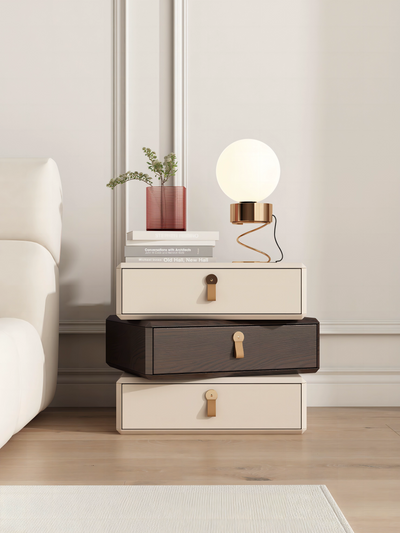 Stacked Floating Drawer Bedside Table