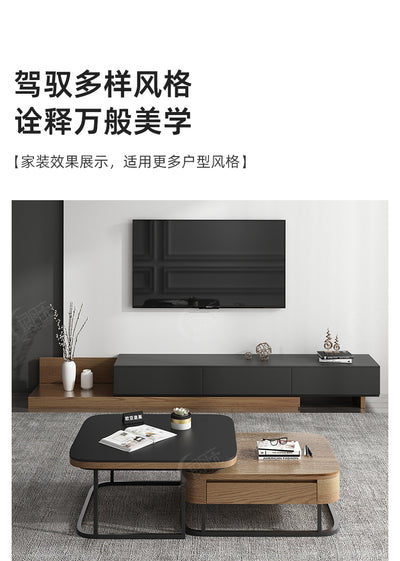 MDF black TV StandCoffee Table