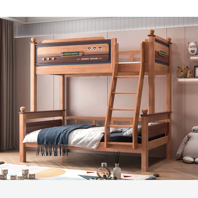 Rubber Wood Kids Bunk Bed