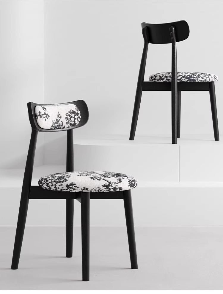 Art-Print Upholstered Dining Chair