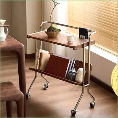 MDFWalnut veneer Side Table JUMX1023