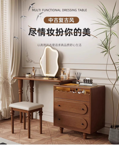 Nordic Solid Wood Dressing Table