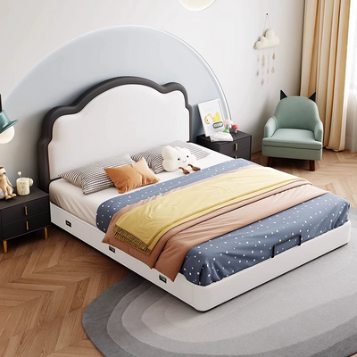 Faux Leather Kid's Bed JUXL116