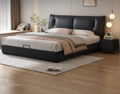 Top-Grain Leather Bed JUJM843