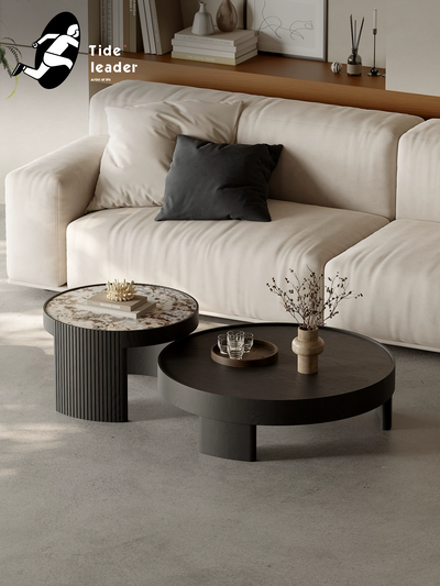 snow Mountain Orchid luxury stone Coffee TableCombination JUBY3026