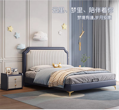 Faux Leather Kid's Bed JUXL801