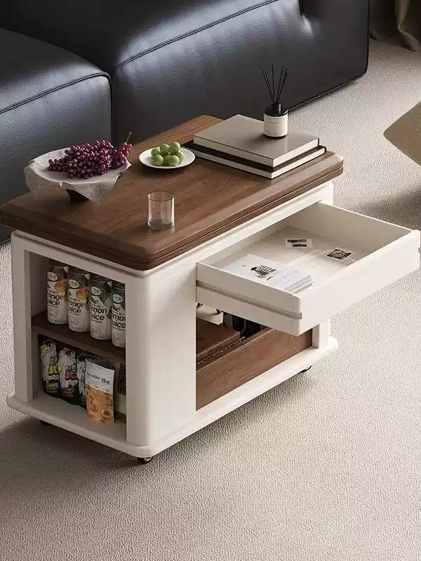 Scandinavian Foldable Removable Wood Coffee Table