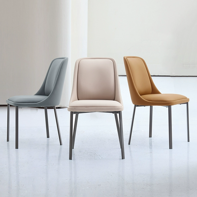 Scratch-Resistant Leather Dining Chair