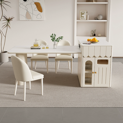 Matte Pure White Island Counter JUJCY24