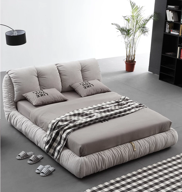 Cotton-Linen Fabric Bed JUXYJ7952