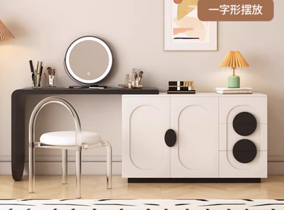 Nordic Two-Tone Dressing Table