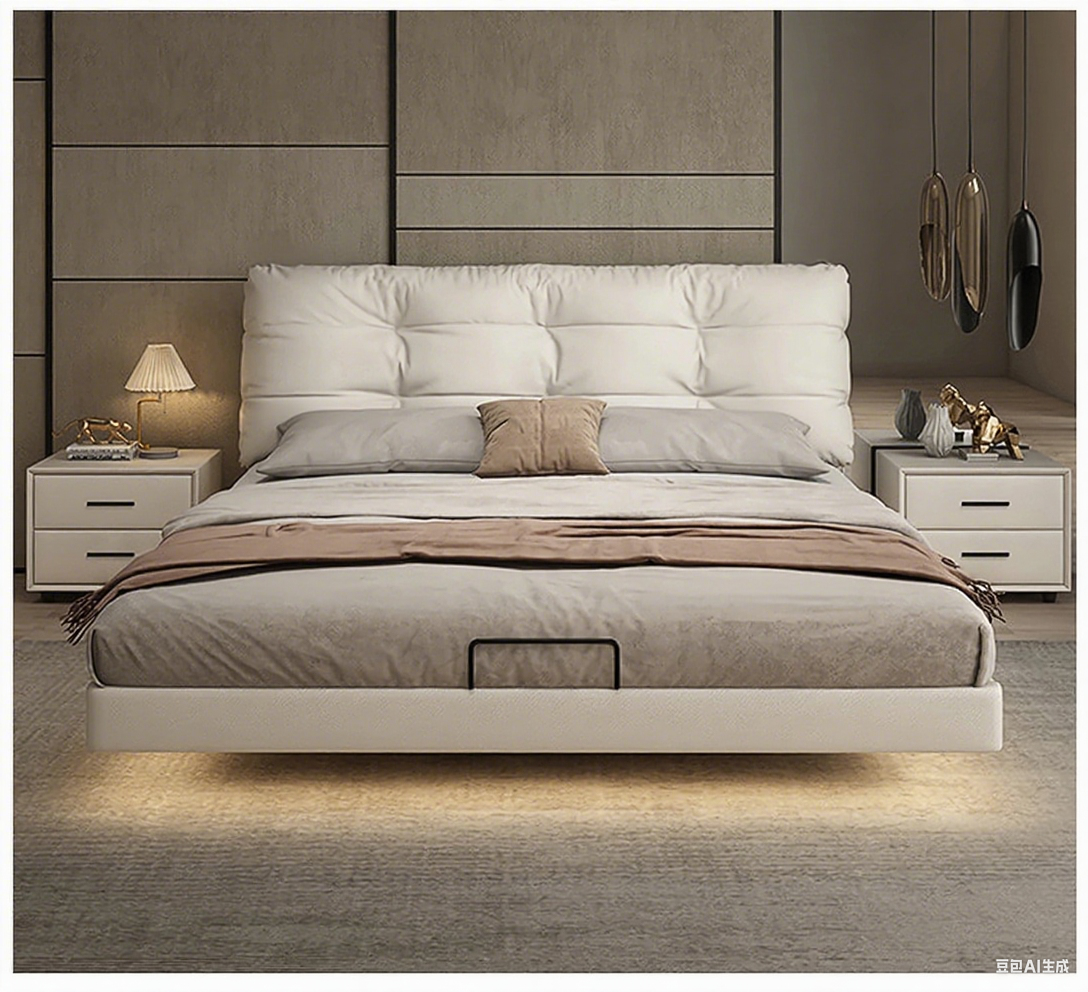 Eco-Genuine Leather Bed JUXL987