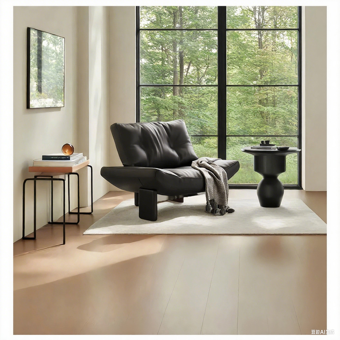 Minotti Emmi armchair in leather
