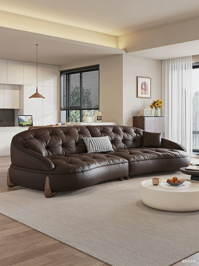 Genuine Leather Sofa JUXMQ990