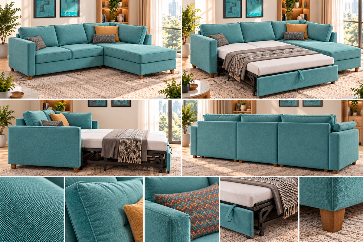 Aqua Luxe Sofa Bed
