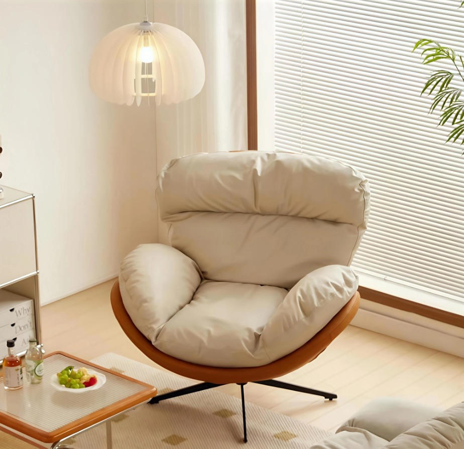 Contemporary Fabric Swivel Lounge Chair