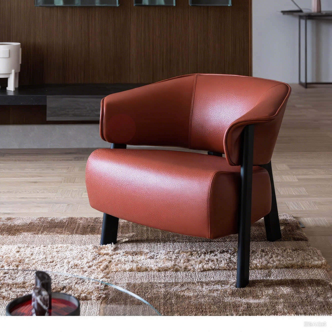 Cassina 571 Back-wing Armchair Designed by Patricia Urquiola With a Black Ash Wood Base