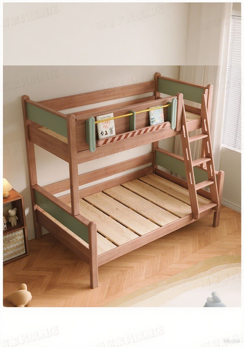 Pink Wooden Bunk Bed