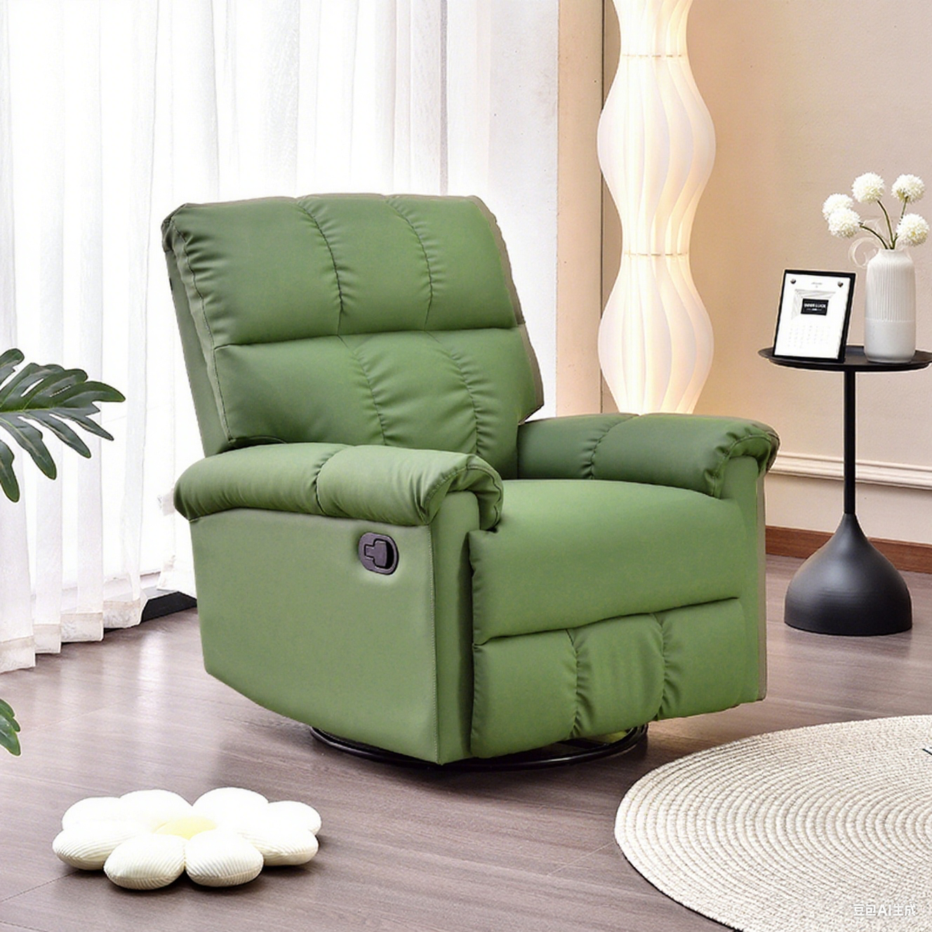 Fabric Manual Recliner Armchair
